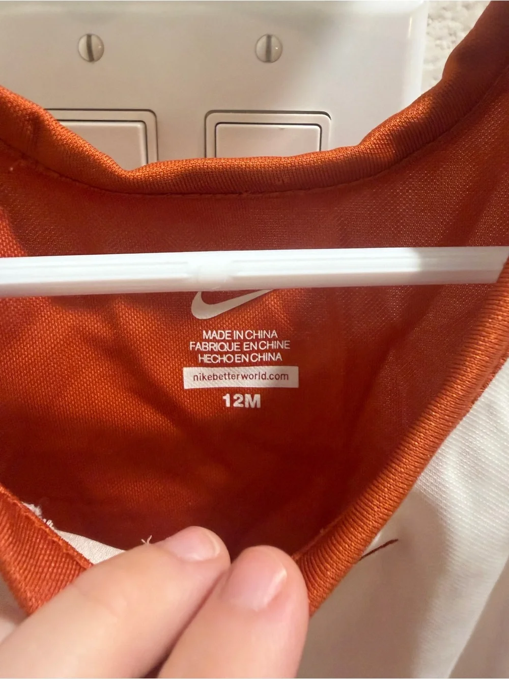 Nike Baby Cheer Dress - Orange & White Longhorn Design